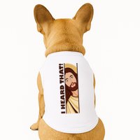 Jesus Watching Peeking I Heard That Funny Christian Meme Doggie Tank