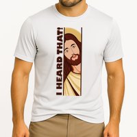 Jesus Watching Peeking I Heard That Funny Christian Meme Performance Shirt