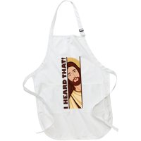 Jesus Watching Peeking I Heard That Funny Christian Meme Apron
