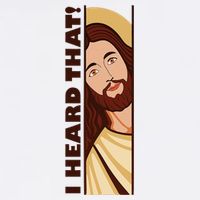 Jesus Watching Peeking I Heard That Funny Christian Meme Mug