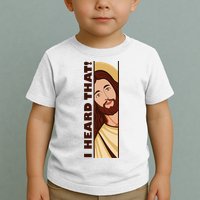 Jesus Watching Peeking I Heard That Funny Christian Meme Toddler T-Shirt