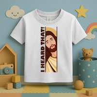 Jesus Watching Peeking I Heard That Funny Christian Meme Toddler T-Shirt