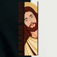 Jesus Watching Peeking I Heard That Funny Christian Meme Infant Baby Jersey Bodysuit
