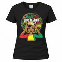 Juneteenth Women Queen African American Black Afro Women's T-Shirt