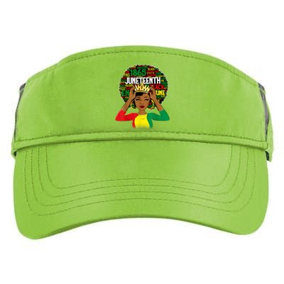 Juneteenth Women Queen African American Black Afro Adult Drive Performance Visor