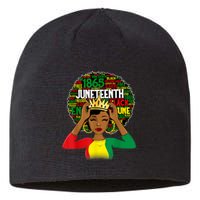 Juneteenth Women Queen African American Black Afro Sustainable Beanie