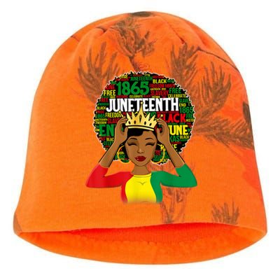 Juneteenth Women Queen African American Black Afro Kati - Camo Knit Beanie