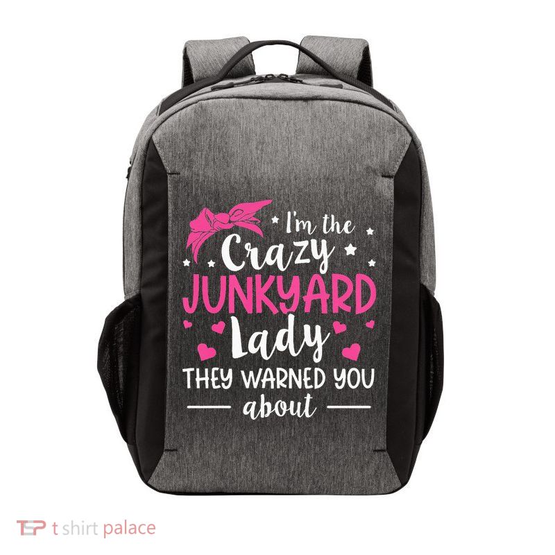 Junkyard Worker Quote For A Junkyard Lady Vector Backpack