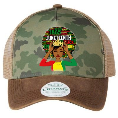 Juneteenth Women Queen African American Black Afro Legacy Tie Dye Trucker Hat