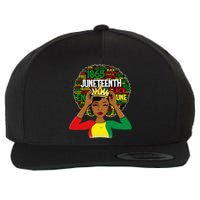 Juneteenth Women Queen African American Black Afro Wool Snapback Cap