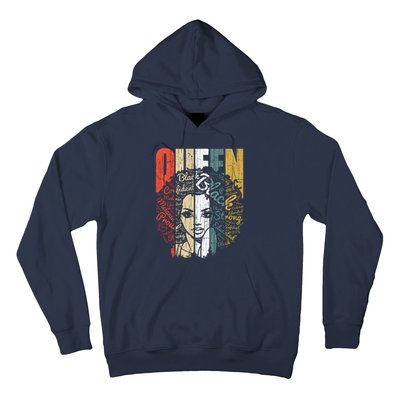 Juneteenths Wo Queen African American Natural Afro Hoodie