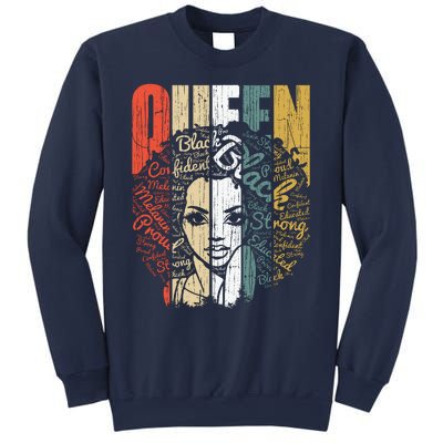 Juneteenths Wo Queen African American Natural Afro Sweatshirt