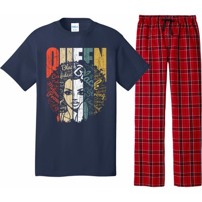 Juneteenths Wo Queen African American Natural Afro Pajama Set