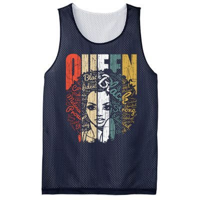 Juneteenths Wo Queen African American Natural Afro Mesh Reversible Basketball Jersey Tank