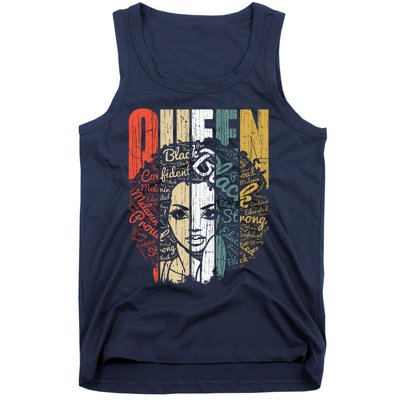 Juneteenths Wo Queen African American Natural Afro Tank Top