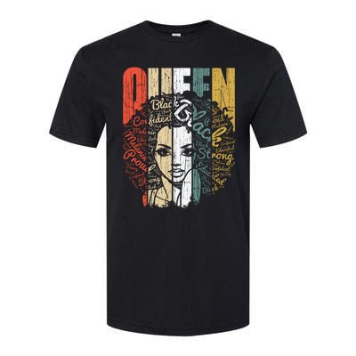 Juneteenths Wo Queen African American Natural Afro Softstyle CVC T-Shirt