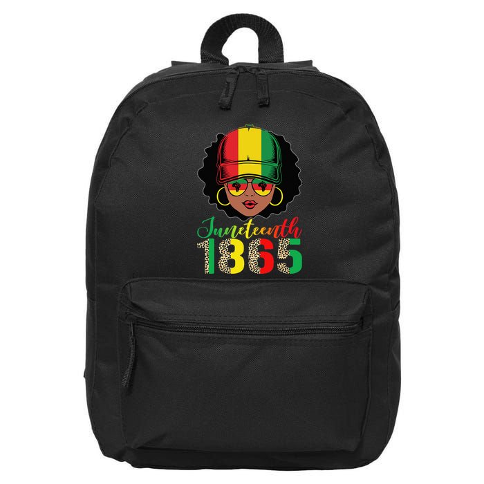 Juneteenth wo queen Pride funny Black African 16 in Basic Backpack