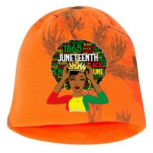 Juneteenth Women Queen African American Black Afro Kati - Camo Knit Beanie