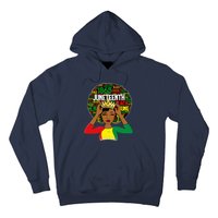 Juneteenth Women Queen African American Black Afro Hoodie