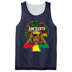 Juneteenth Women Queen African American Black Afro Mesh Reversible Basketball Jersey Tank