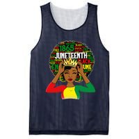 Juneteenth Women Queen African American Black Afro Mesh Reversible Basketball Jersey Tank