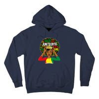 Juneteenth Women Queen African American Black Afro Tall Hoodie