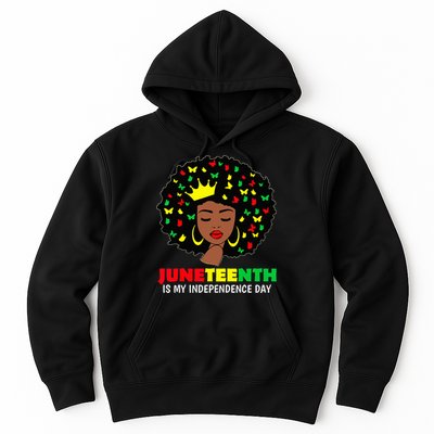 Juneteenth wo Queen African American black Wo Hoodie