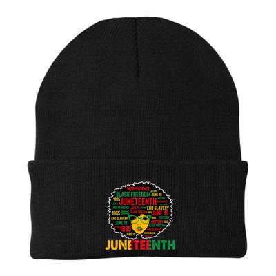 Juneteenth Wo Queen African American Black Afro Beanie