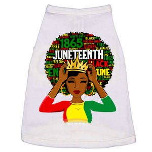 Juneteenth Women Queen African American Black Afro Doggie Tank