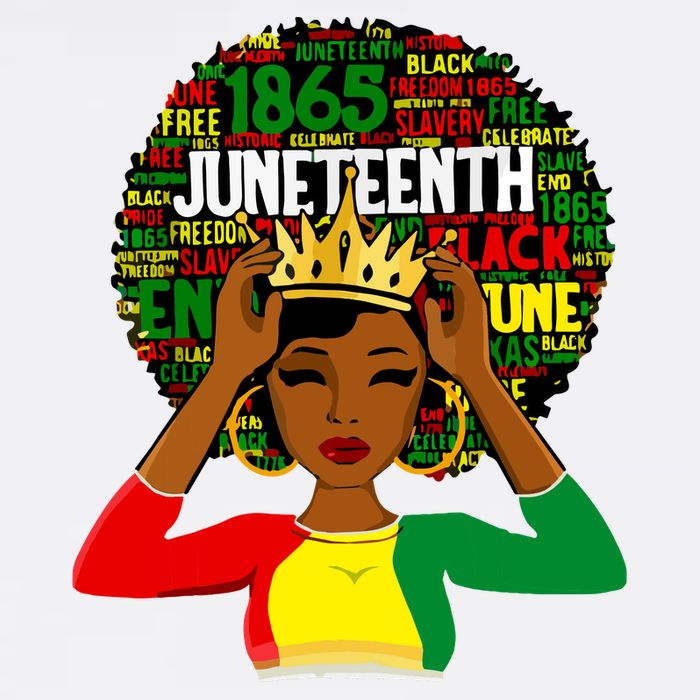 Juneteenth Women Queen African American Black Afro Poster