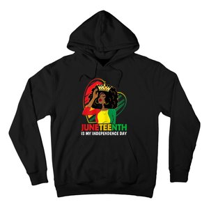 Juneteenth Women Queen African American Black Hoodie