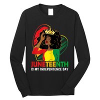 Juneteenth Women Queen African American Black Long Sleeve Shirt