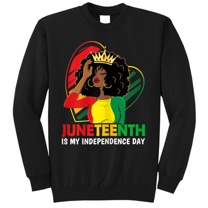 Juneteenth Women Queen African American Black Sweatshirt