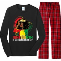 Juneteenth Women Queen African American Black Long Sleeve Pajama Set