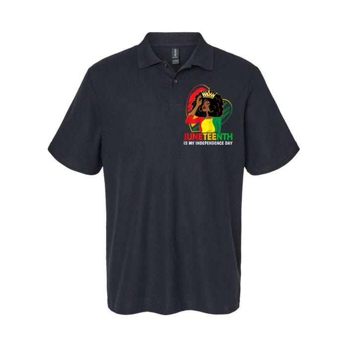 Juneteenth Women Queen African American Black Softstyle Adult Sport Polo