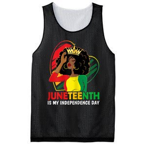 Juneteenth Women Queen African American Black Mesh Reversible Basketball Jersey Tank