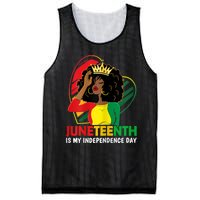 Juneteenth Women Queen African American Black Mesh Reversible Basketball Jersey Tank