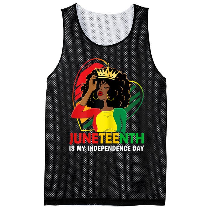 Juneteenth Women Queen African American Black Mesh Reversible Basketball Jersey Tank