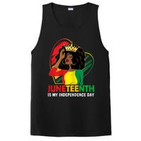 Juneteenth Women Queen African American Black PosiCharge Competitor Tank