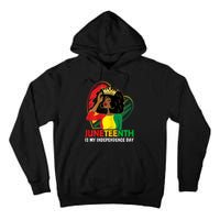 Juneteenth Women Queen African American Black Tall Hoodie