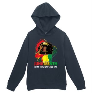 Juneteenth Women Queen African American Black Urban Pullover Hoodie