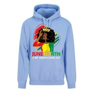 Juneteenth Women Queen African American Black Unisex Surf Hoodie