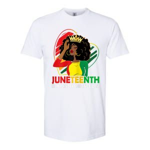 Juneteenth Women Queen African American Black Softstyle CVC T-Shirt