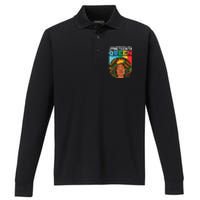 Juneteenth Wo Queen African American Black Afro Performance Long Sleeve Polo