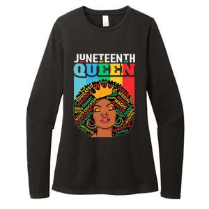 Juneteenth Wo Queen African American Black Afro Womens CVC Long Sleeve Shirt