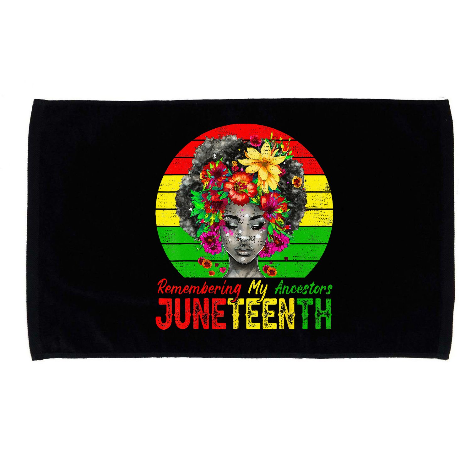 Juneteenth Wo Remembering My Ancestors Black Wo Microfiber Hand Towel