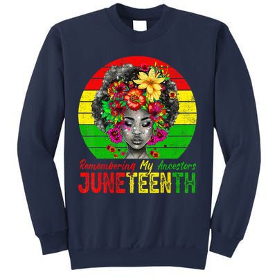 Juneteenth Wo Remembering My Ancestors Black Wo Sweatshirt