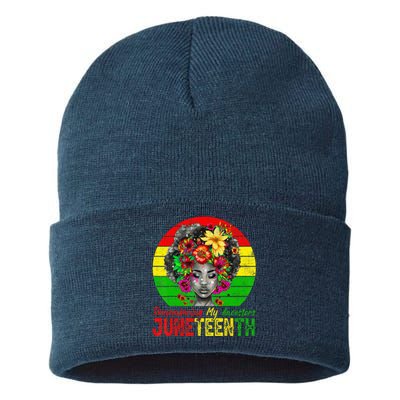 Juneteenth Wo Remembering My Ancestors Black Wo Sustainable Knit Beanie