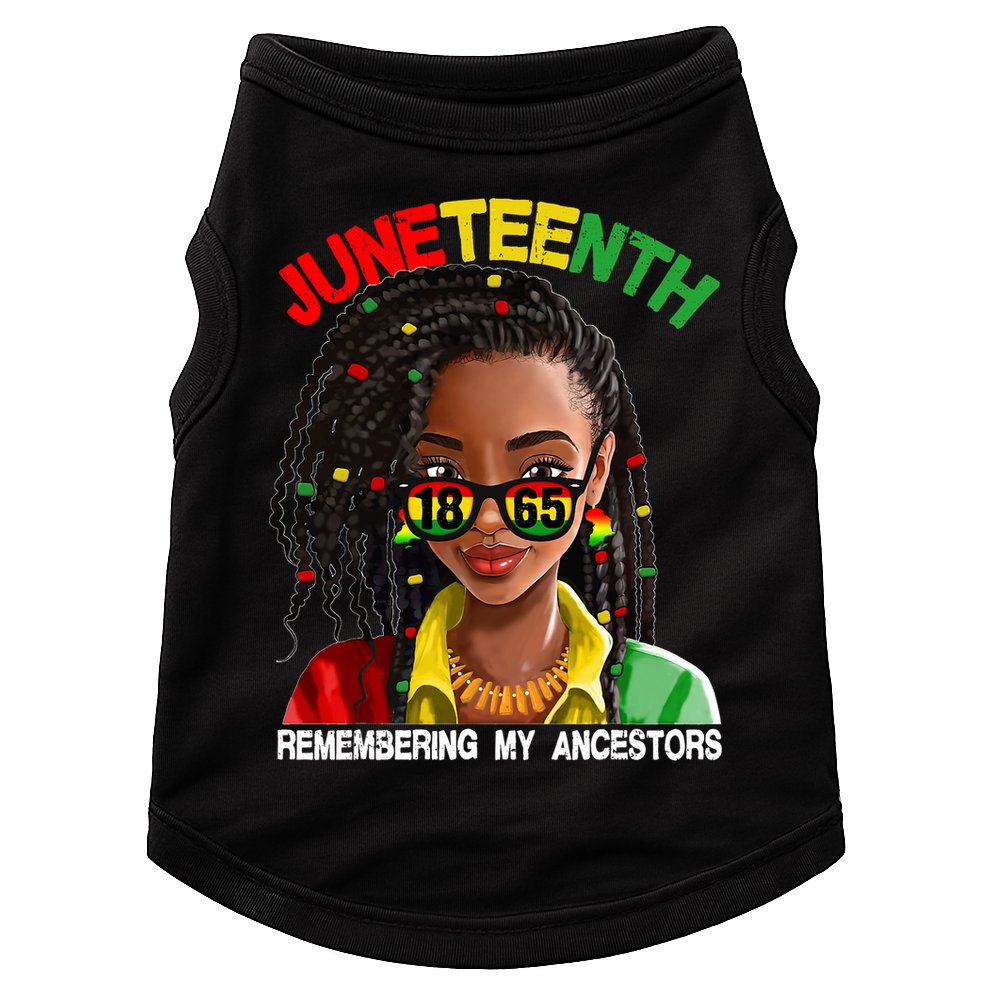 Juneteenth Women Remebering My Ancestors Doggie Tank