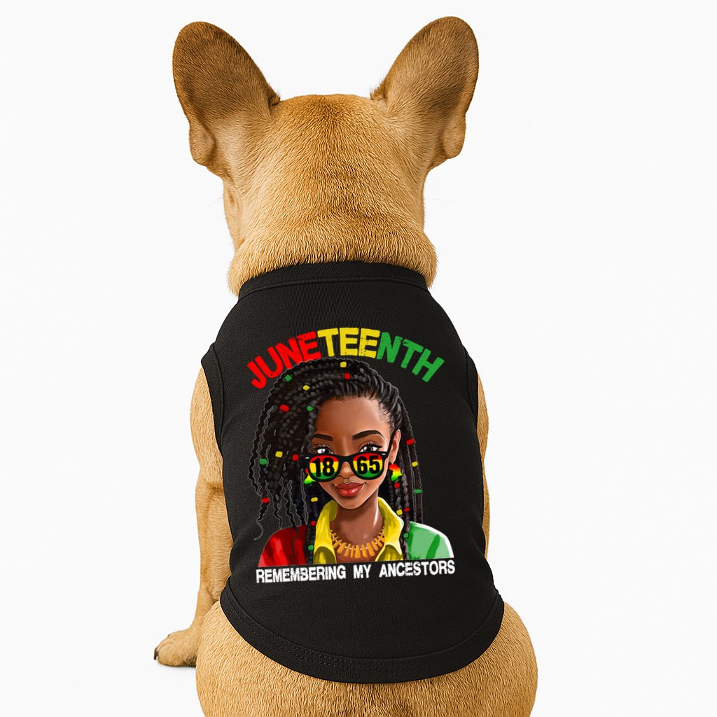 Juneteenth Women Remebering My Ancestors Doggie Tank